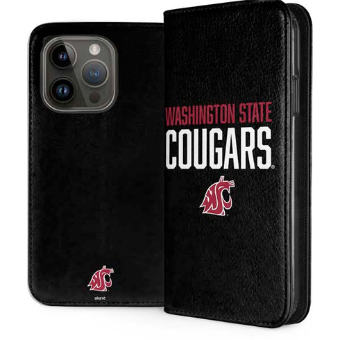 Washington State University Cougars iPhone 15 Pro Folio Case